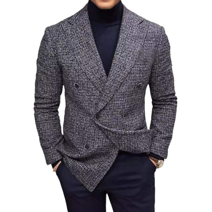 Herrar Elegant Dubbeltknäppt Blazer Mirla-Eva Jonsson
