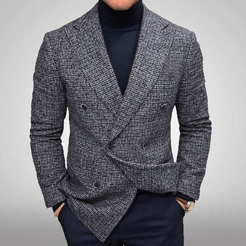 Herrar Elegant Dubbeltknäppt Blazer Mirla-Eva Jonsson