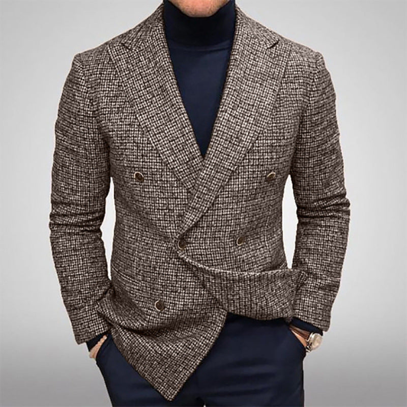 Herrar Elegant Dubbeltknäppt Blazer Mirla-Eva Jonsson