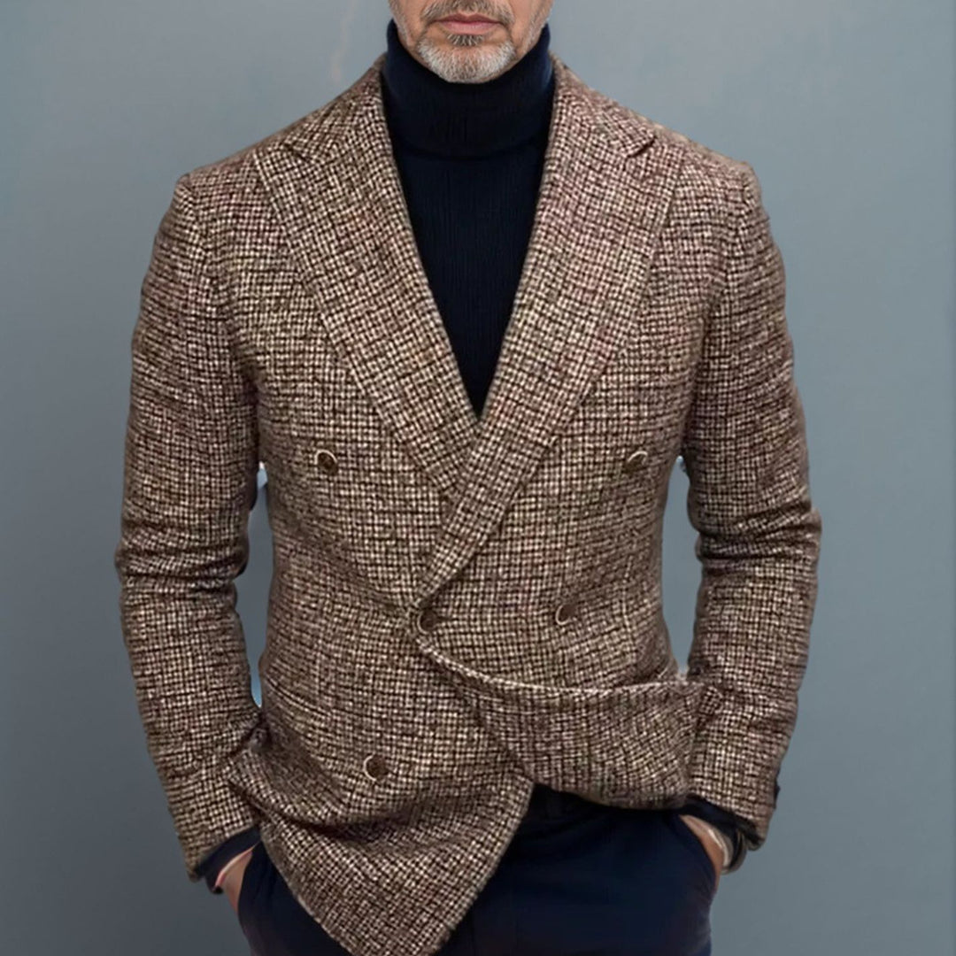 Herrar Elegant Dubbeltknäppt Blazer Mirla-Eva Jonsson