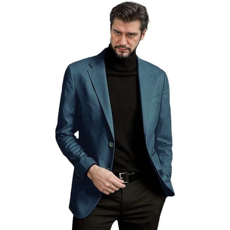 Herrar Elegant Enkelknäppt Blazer Eva Jonsson-Eva Jonsson