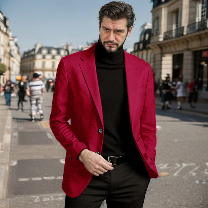 Herrar Elegant Enkelknäppt Blazer Eva Jonsson-Eva Jonsson