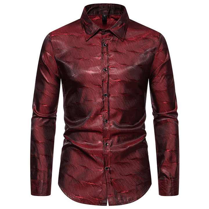 Herrar Elegant Skjorta med unikt strukturellt design Eva Jonsson-Eva Jonsson