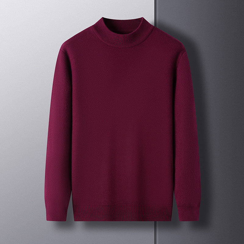 Herrar Elegant stickad tröja med modern ställkrage Mirla-Eva Jonsson