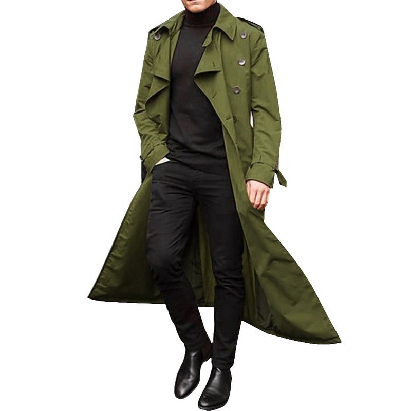 Herrar Elegant trenchcoat med stiliga knapppdetaljer och genomgående foder Eva Jonsson-Eva Jonsson