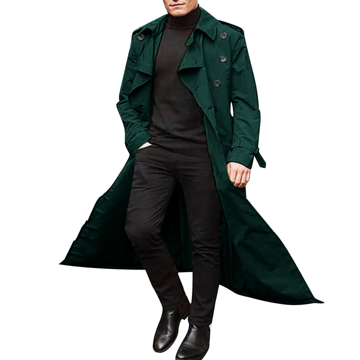 Herrar Elegant trenchcoat med stiliga knapppdetaljer och genomgående foder Eva Jonsson-Eva Jonsson