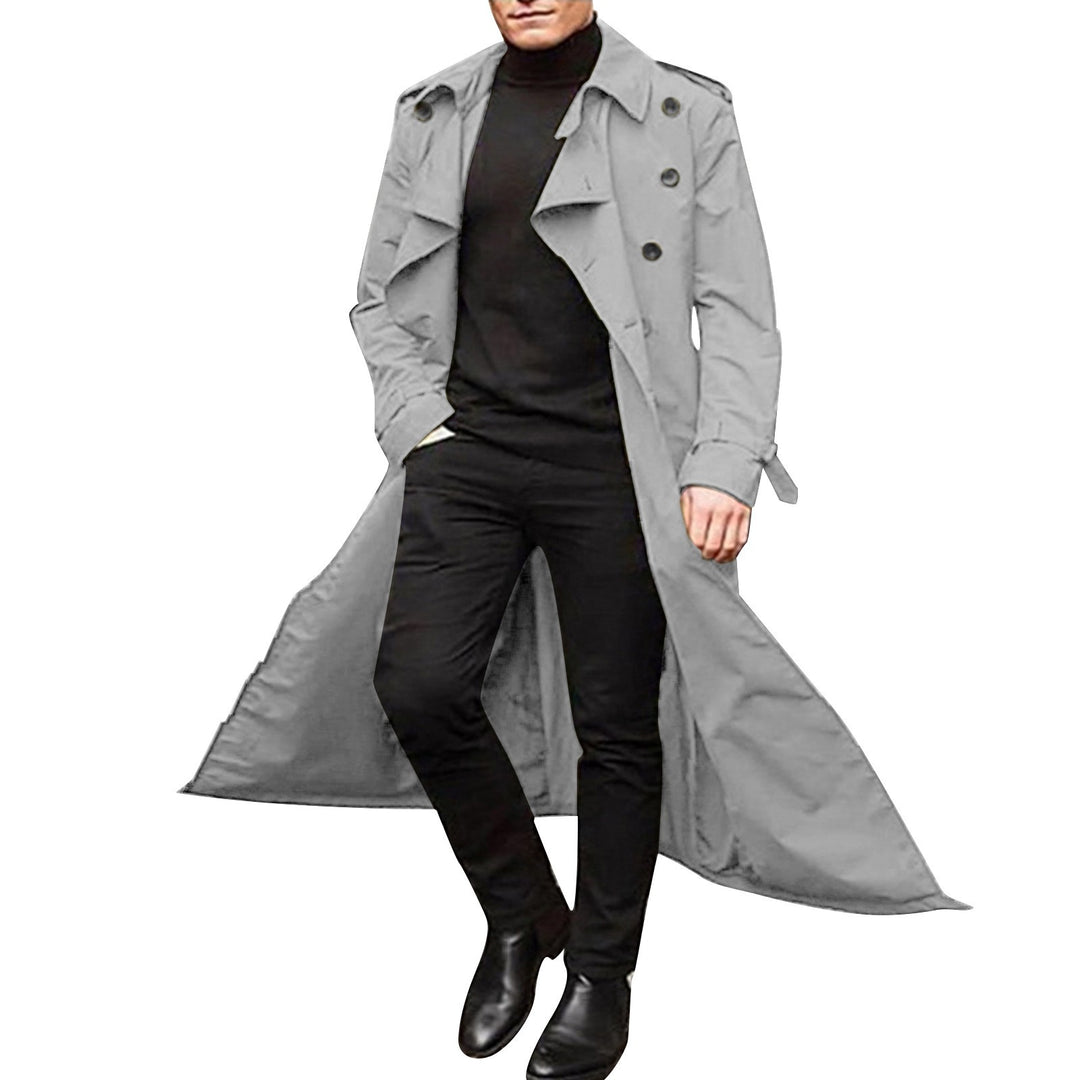 Herrar Elegant trenchcoat med stiliga knapppdetaljer och genomgående foder Eva Jonsson-Eva Jonsson
