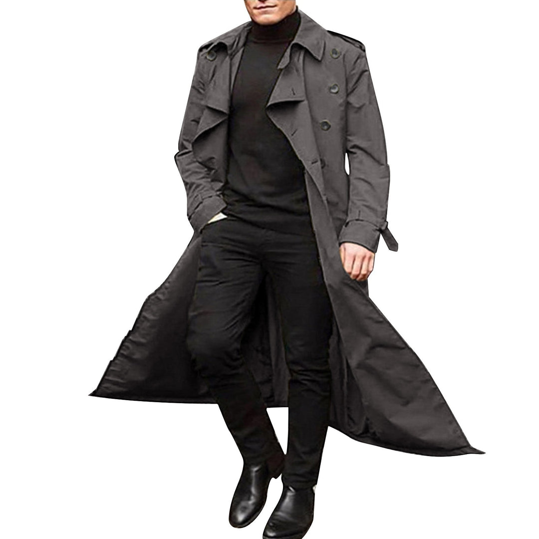 Herrar Elegant trenchcoat med stiliga knapppdetaljer och genomgående foder Eva Jonsson-Eva Jonsson