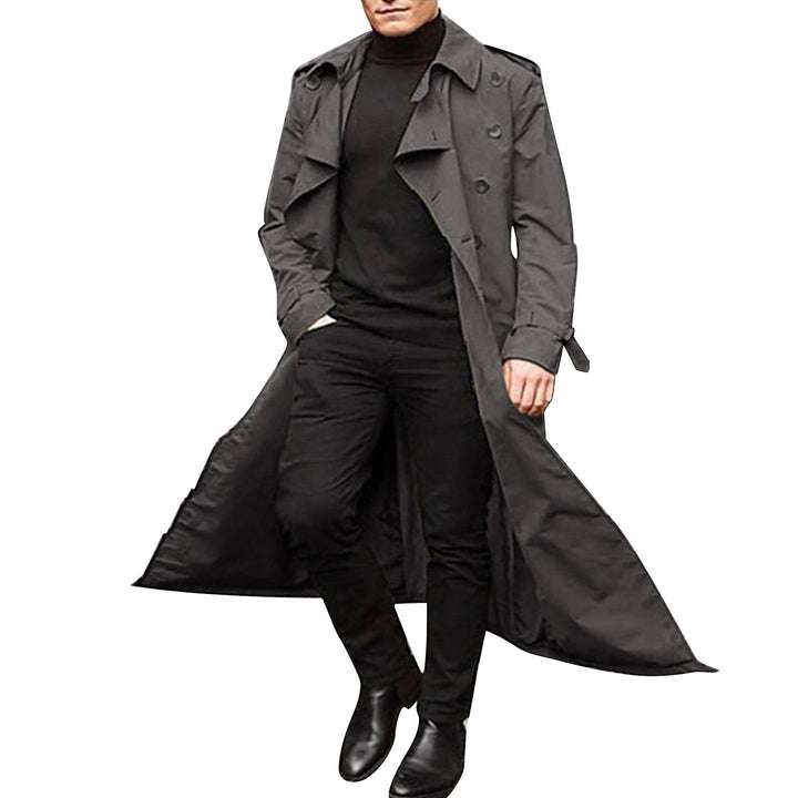 Herrar Elegant trenchcoat med stiliga knapppdetaljer och genomgående foder Eva Jonsson-Eva Jonsson