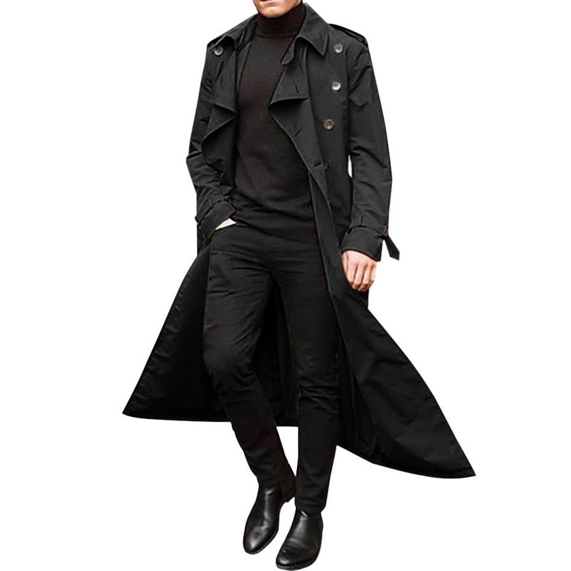 Herrar Elegant trenchcoat med stiliga knapppdetaljer och genomgående foder Eva Jonsson-Eva Jonsson