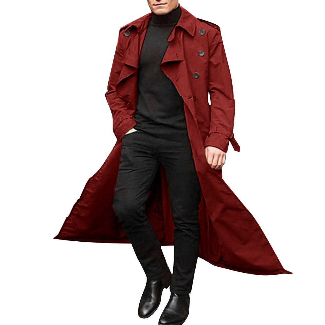 Herrar Elegant trenchcoat med stiliga knapppdetaljer och genomgående foder Eva Jonsson-Eva Jonsson