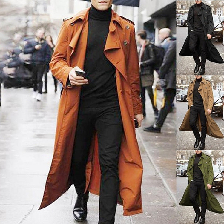 Herrar Elegant trenchcoat med stiliga knapppdetaljer och genomgående foder Eva Jonsson-Eva Jonsson