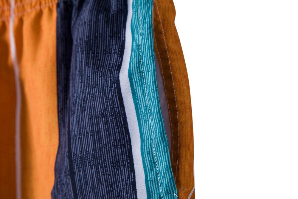 Herrar Färgglada strandshorts med elastisk midja och snörning Eva Jonsson-Eva Jonsson