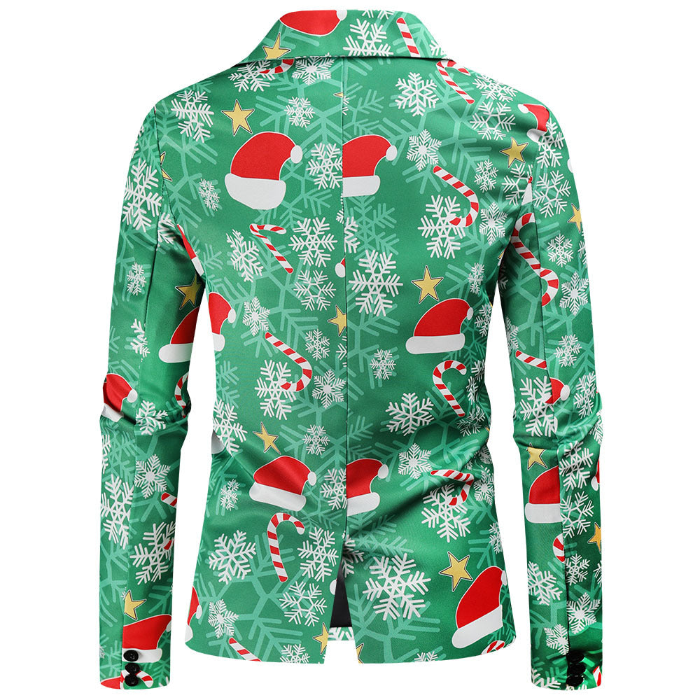 Herrar Festlig Blazer med julmotiv och modern skärning Mirla-Eva Jonsson