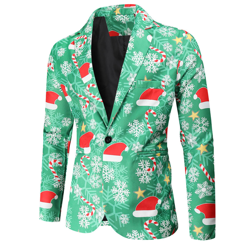 Herrar Festlig Blazer med julmotiv och modern skärning Mirla-Eva Jonsson