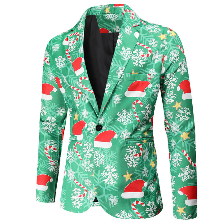 Herrar Festlig Blazer med julmotiv och modern skärning Mirla-Eva Jonsson