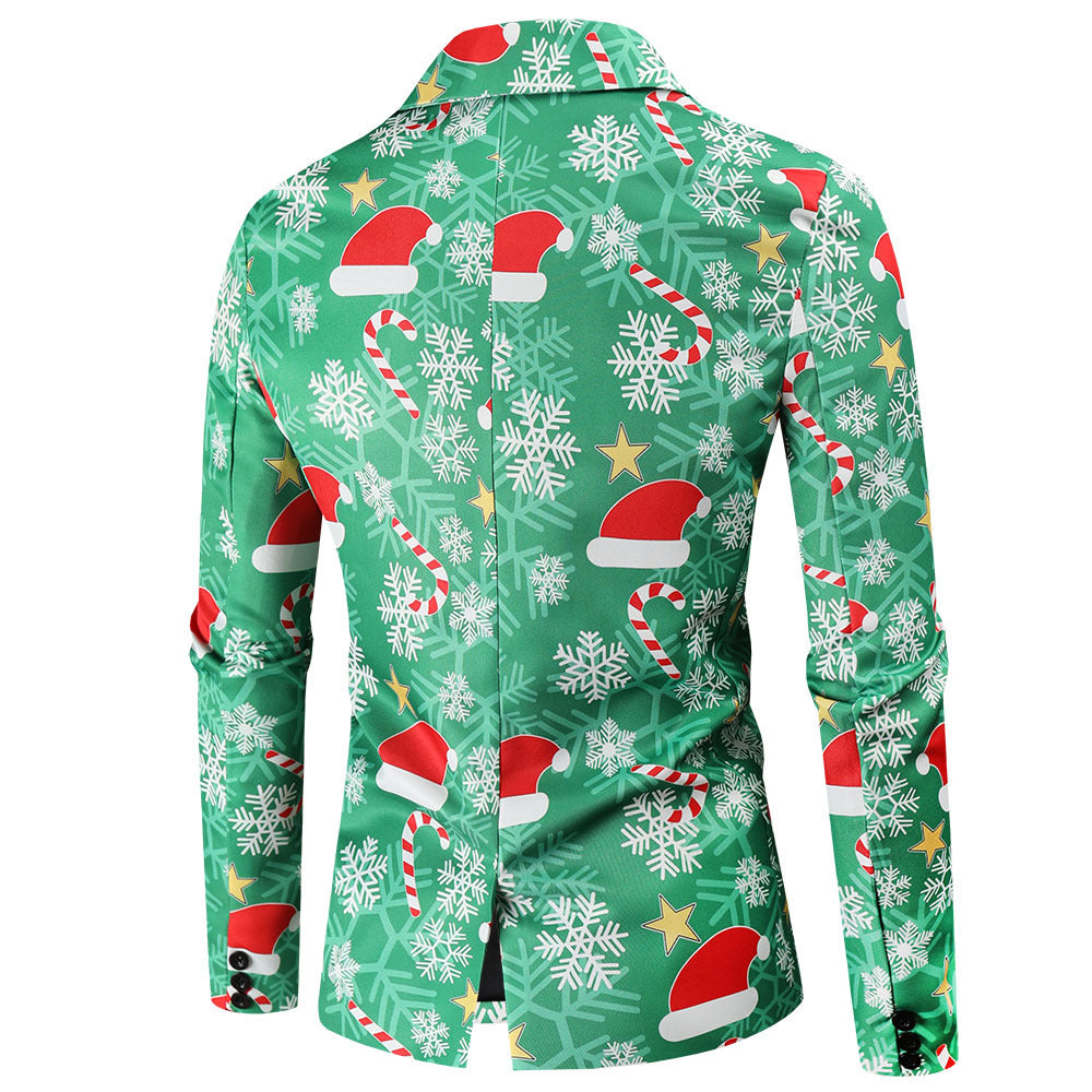 Herrar Festlig Blazer med julmotiv och modern skärning Mirla-Eva Jonsson
