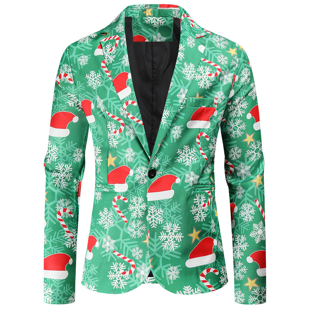 Herrar Festlig Blazer med julmotiv och modern skärning Mirla-Eva Jonsson