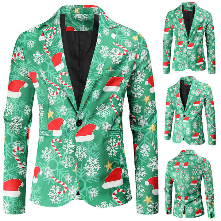 Herrar Festlig Blazer med julmotiv och modern skärning Mirla-Eva Jonsson