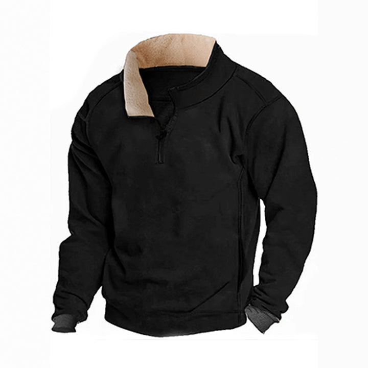 Herrar Fleece Sweatshirt med ståkrage Mirla-Eva Jonsson