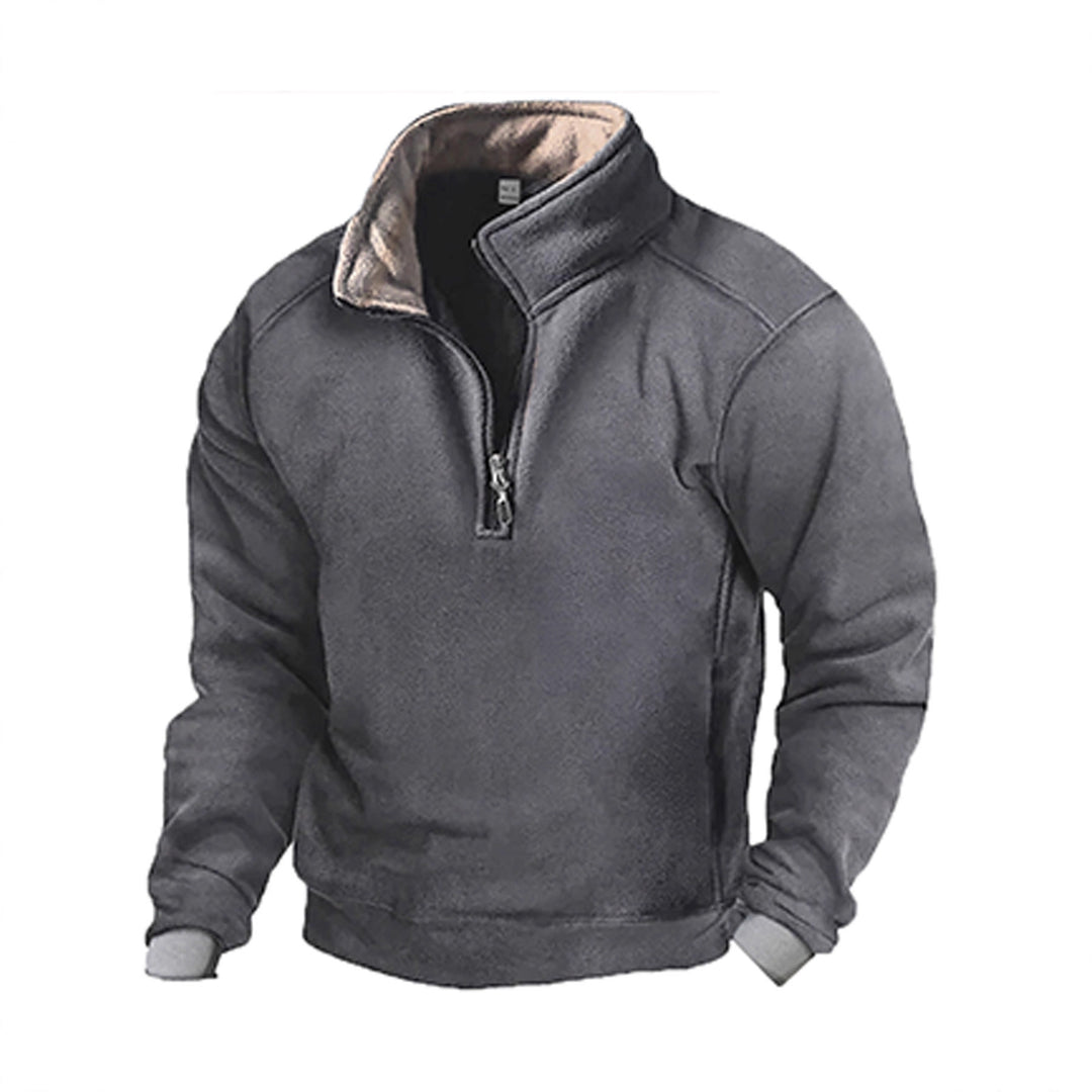 Herrar Fleece Sweatshirt med ståkrage Mirla-Eva Jonsson