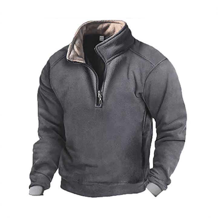 Herrar Fleece Sweatshirt med ståkrage Mirla-Eva Jonsson