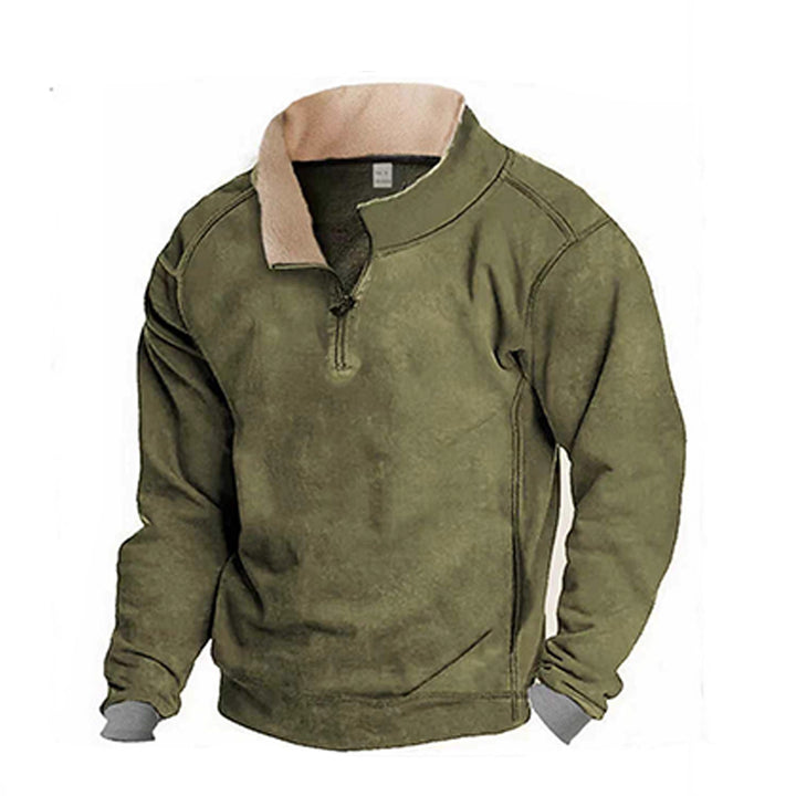 Herrar Fleece Sweatshirt med ståkrage Mirla-Eva Jonsson