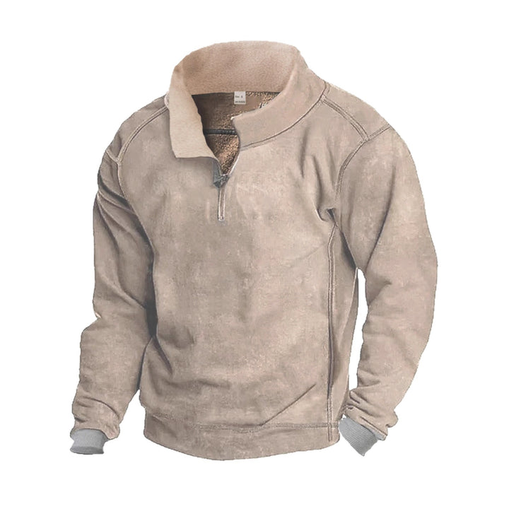 Herrar Fleece Sweatshirt med ståkrage Mirla-Eva Jonsson