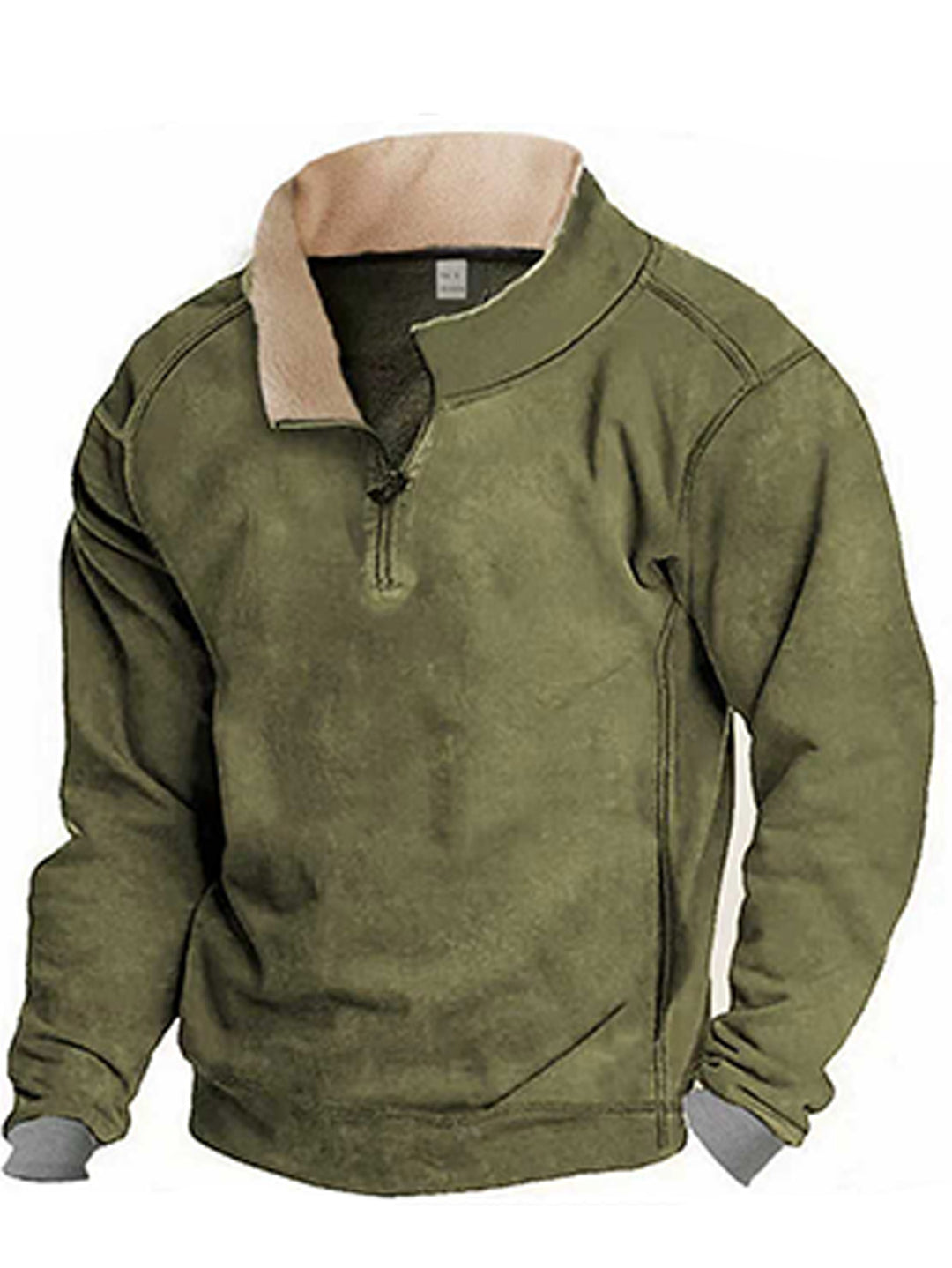 Herrar Fleece Sweatshirt med ståkrage Mirla-Eva Jonsson
