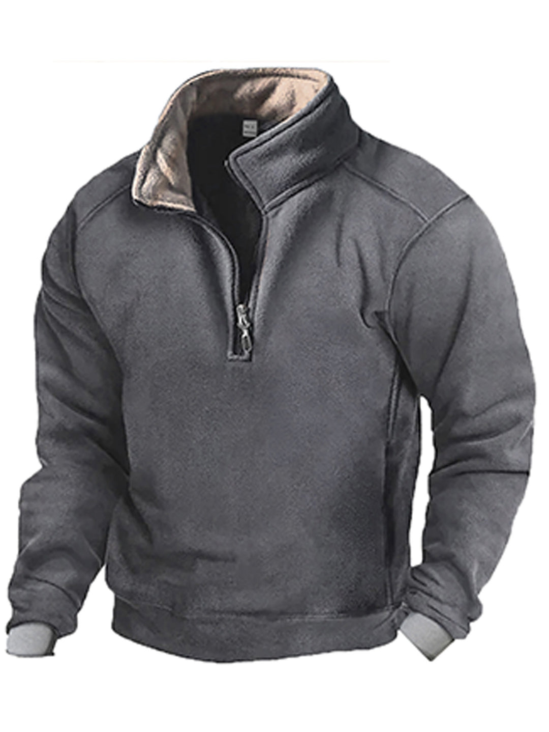 Herrar Fleece Sweatshirt med ståkrage Mirla-Eva Jonsson