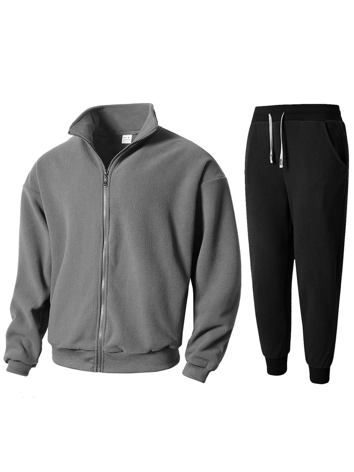 Herrar Fleecejacka och Joggingbyxor Set Mirla-Eva Jonsson