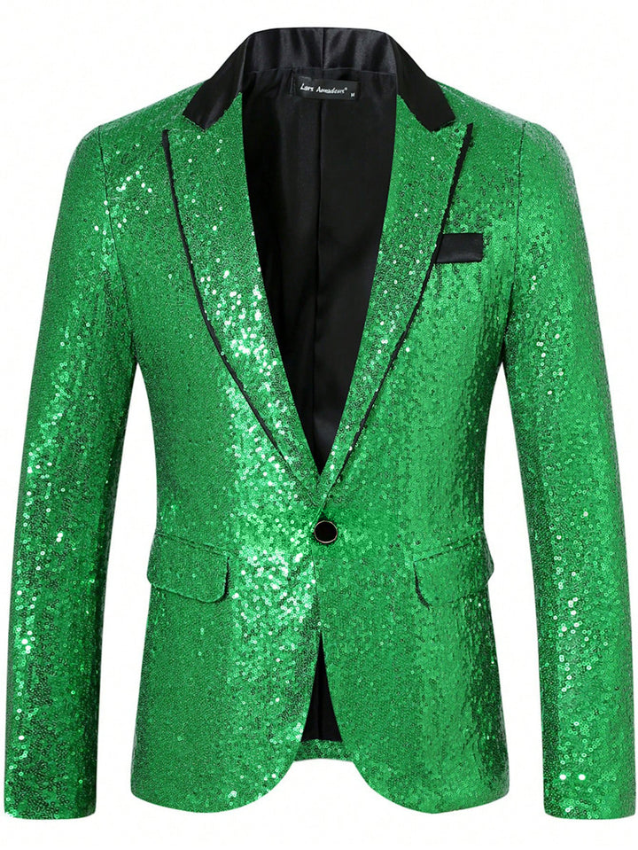 Herrar Glamourös Pailletter Blazer Eva Jonsson-Eva Jonsson