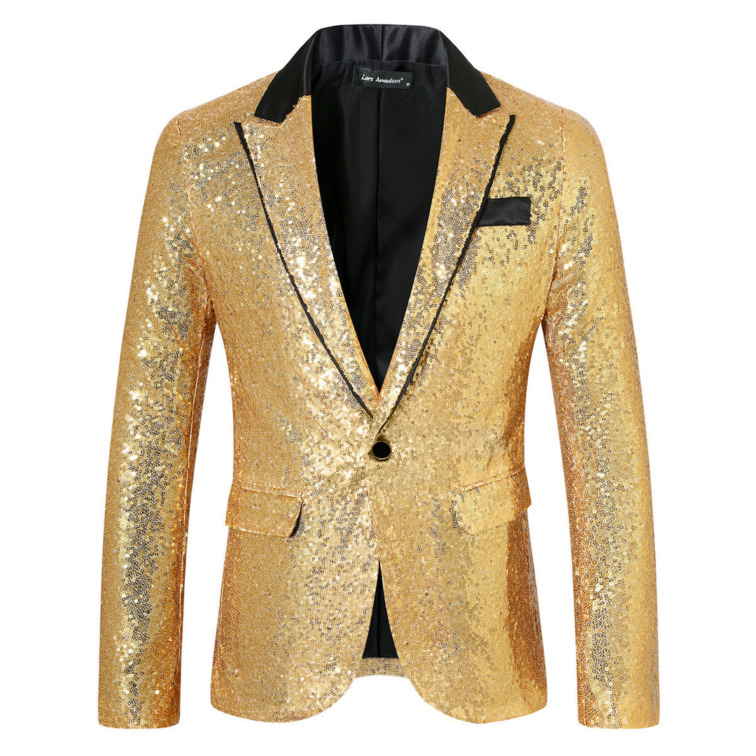 Herrar Glamourös Pailletter Blazer Eva Jonsson-Eva Jonsson
