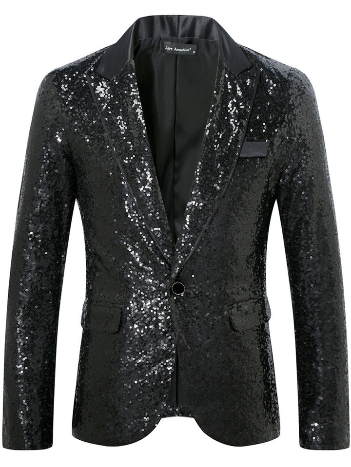 Herrar Glamourös Pailletter Blazer Eva Jonsson-Eva Jonsson