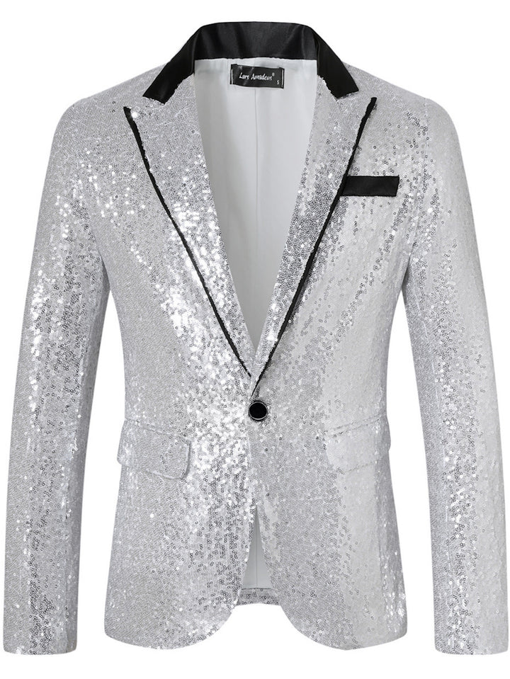 Herrar Glamourös Pailletter Blazer Eva Jonsson-Eva Jonsson