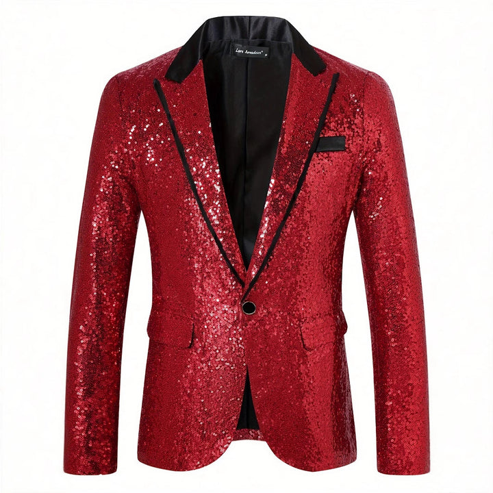 Herrar Glamourös Pailletter Blazer Eva Jonsson-Eva Jonsson