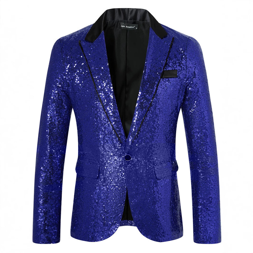 Herrar Glamourös Pailletter Blazer Eva Jonsson-Eva Jonsson