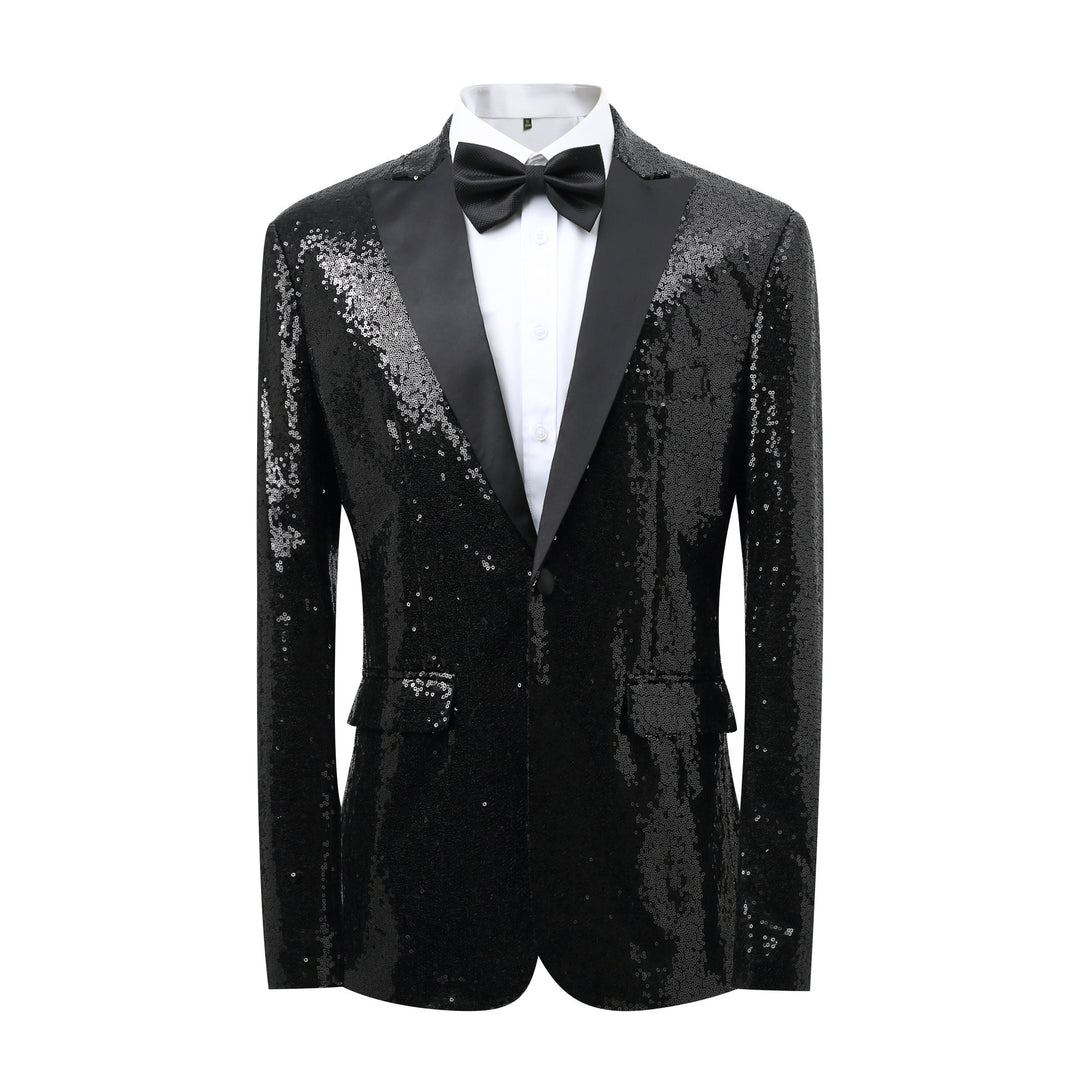 Herrar Glamourös Paljett Smoking Blazer Mirla-Eva Jonsson