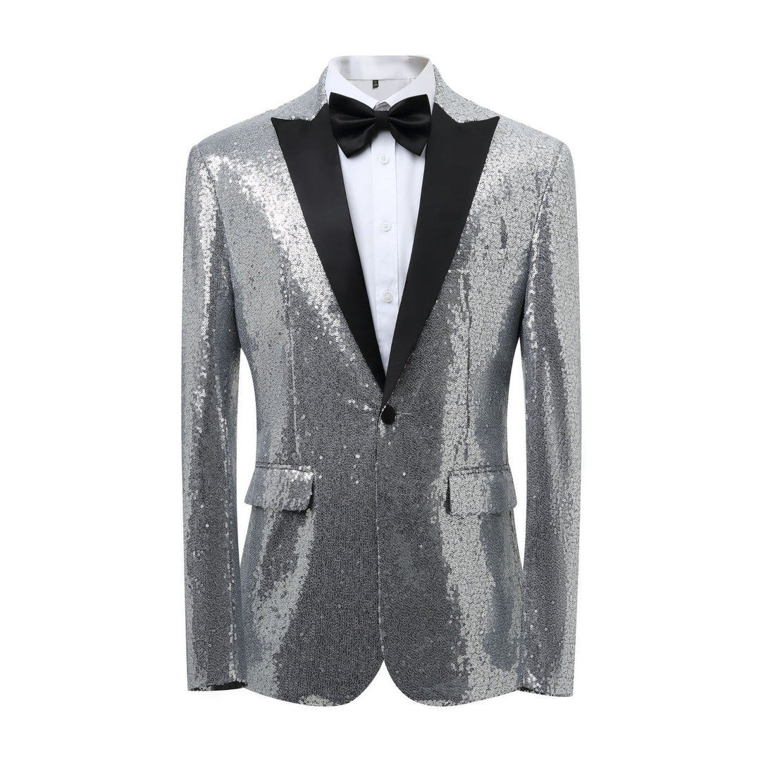 Herrar Glamourös Paljett Smoking Blazer Mirla-Eva Jonsson