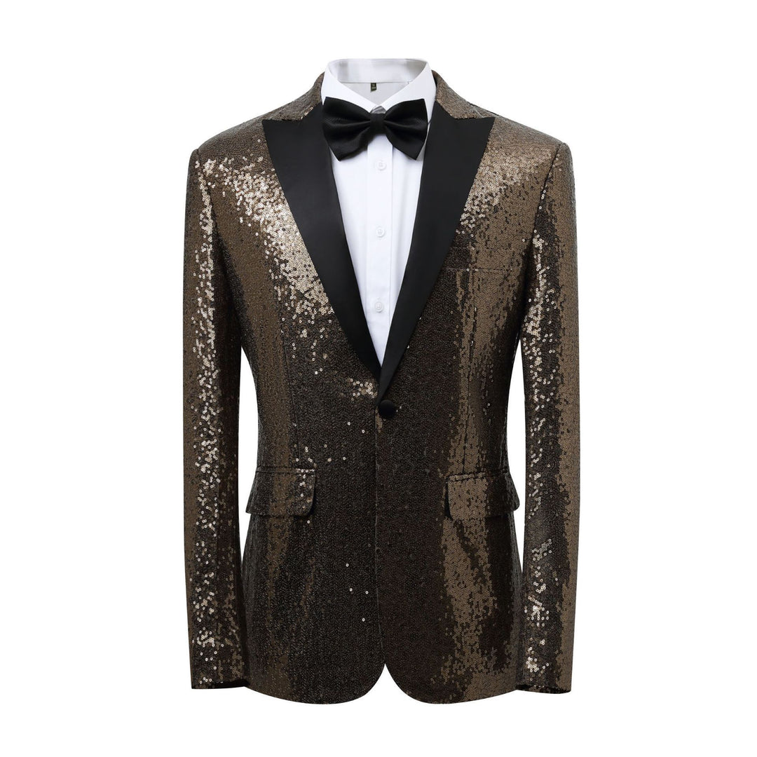 Herrar Glamourös Paljett Smoking Blazer Mirla-Eva Jonsson