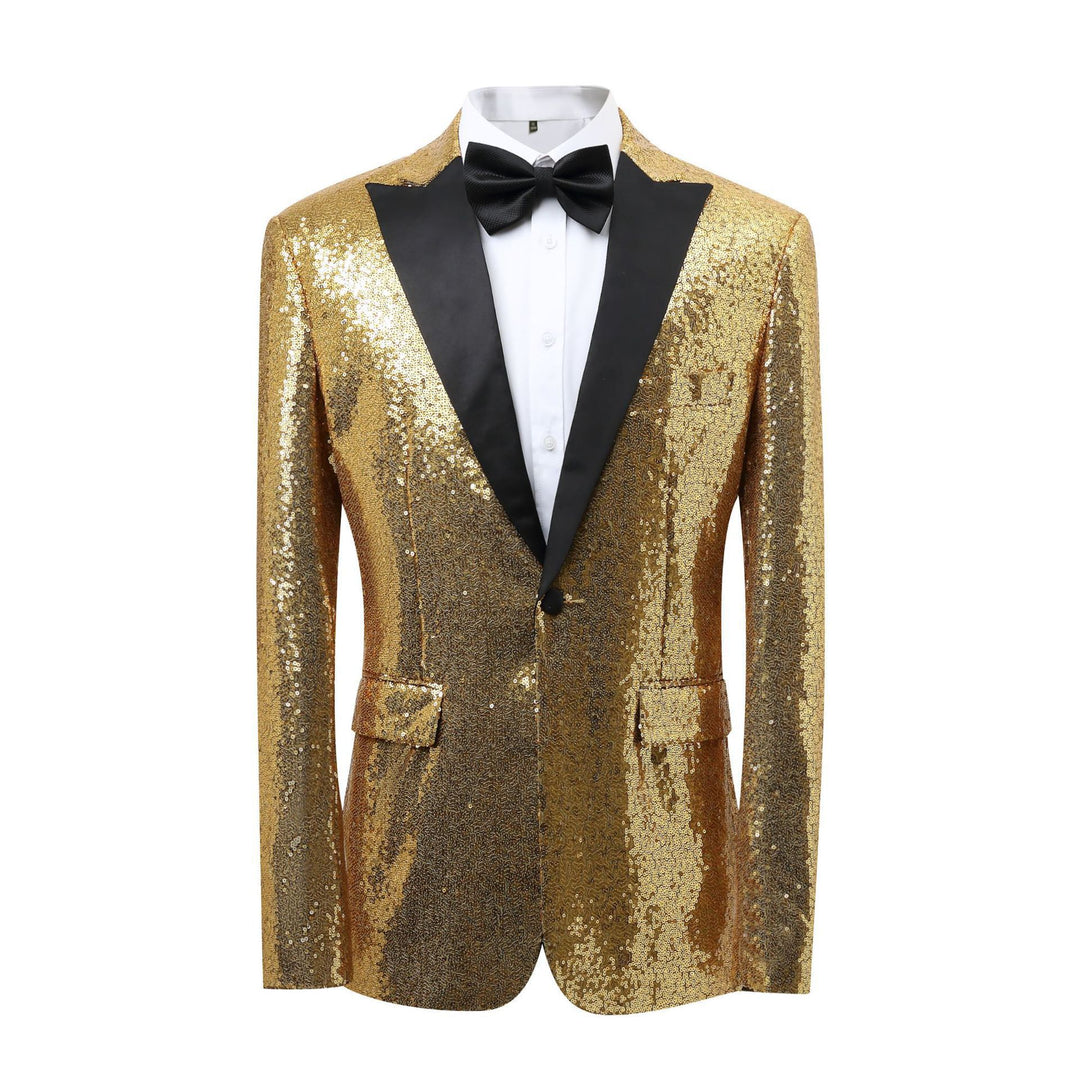 Herrar Glamourös Paljett Smoking Blazer Mirla-Eva Jonsson