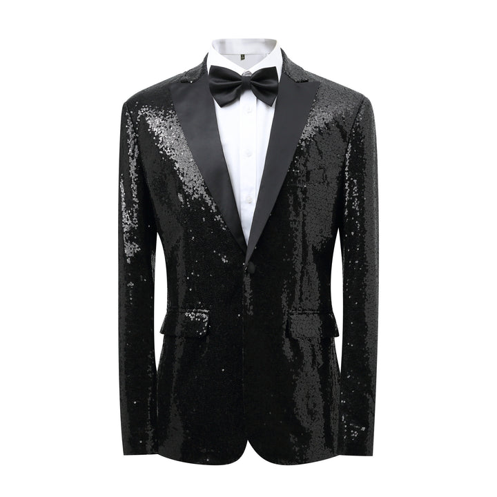 Herrar Glamourös Paljett Smoking Blazer Mirla-Eva Jonsson