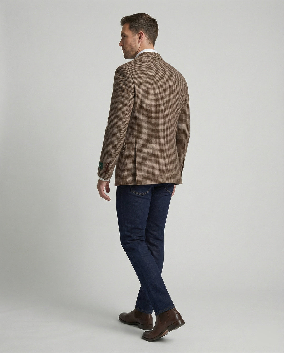 Herrar Hahnentritt Kavaj Slim Fit-Eva Jonsson