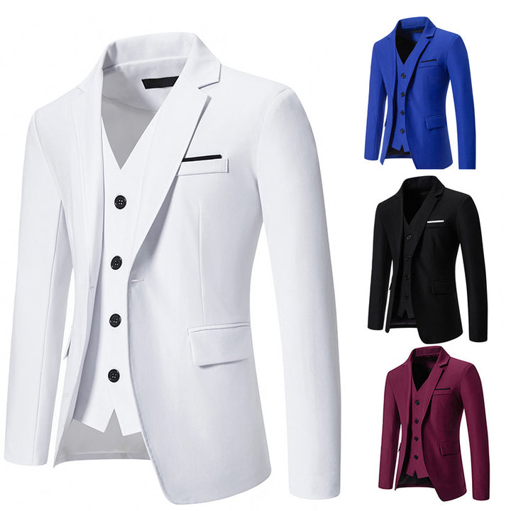 Herrar Högkvalitativ kostymset med väst och elegant krage Mirla-Eva Jonsson