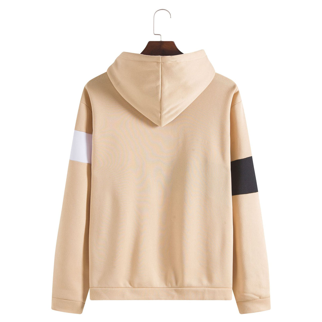 Herrar Hooded sweatshirt med stilfull blockrand-design och bekväm passform Eva Jonsson-Eva Jonsson
