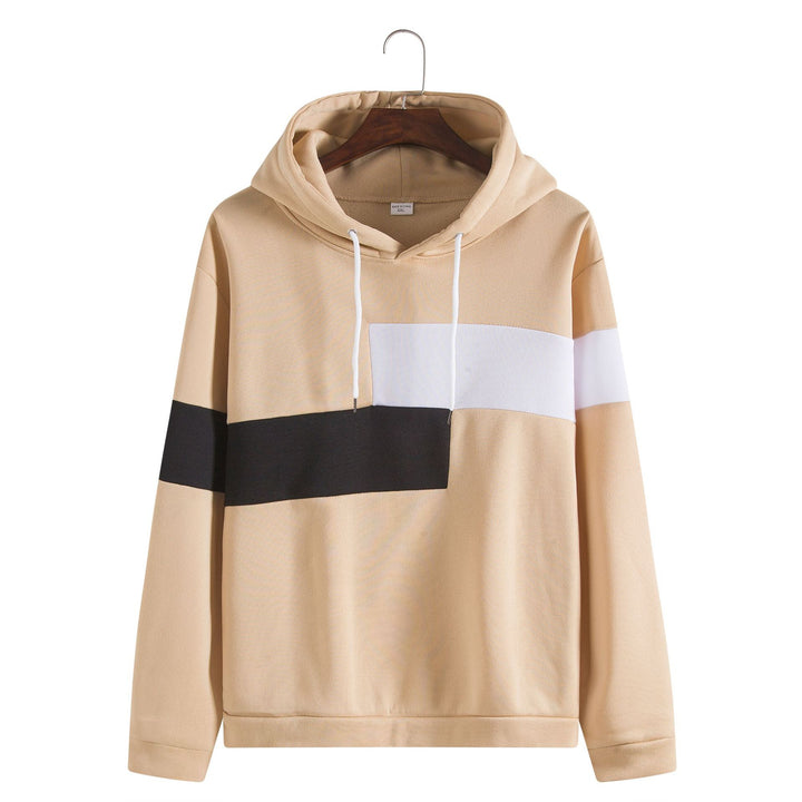 Herrar Hooded sweatshirt med stilfull blockrand-design och bekväm passform Eva Jonsson-Eva Jonsson