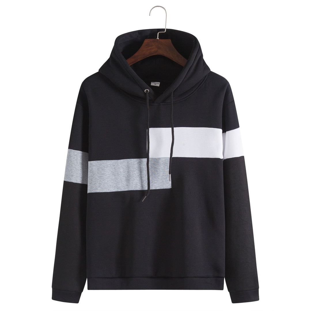 Herrar Hooded sweatshirt med stilfull blockrand-design och bekväm passform Eva Jonsson-Eva Jonsson
