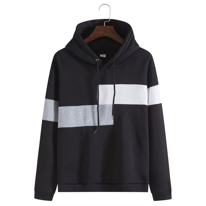 Herrar Hooded sweatshirt med stilfull blockrand-design och bekväm passform Eva Jonsson-Eva Jonsson