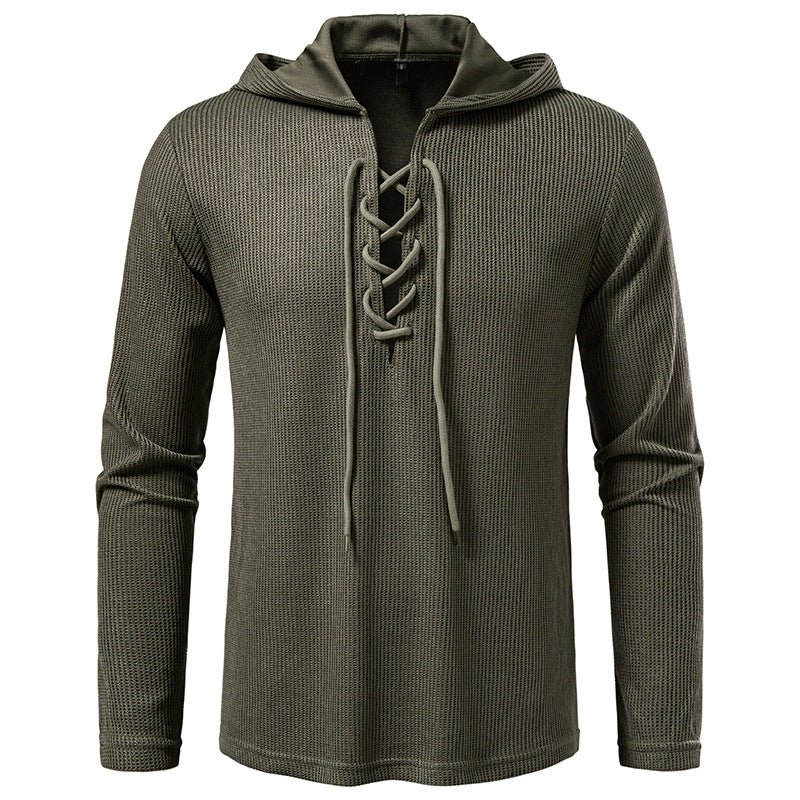 Herrar Hoodie med innovativ snörning och strukturerad design Mirla-Eva Jonsson