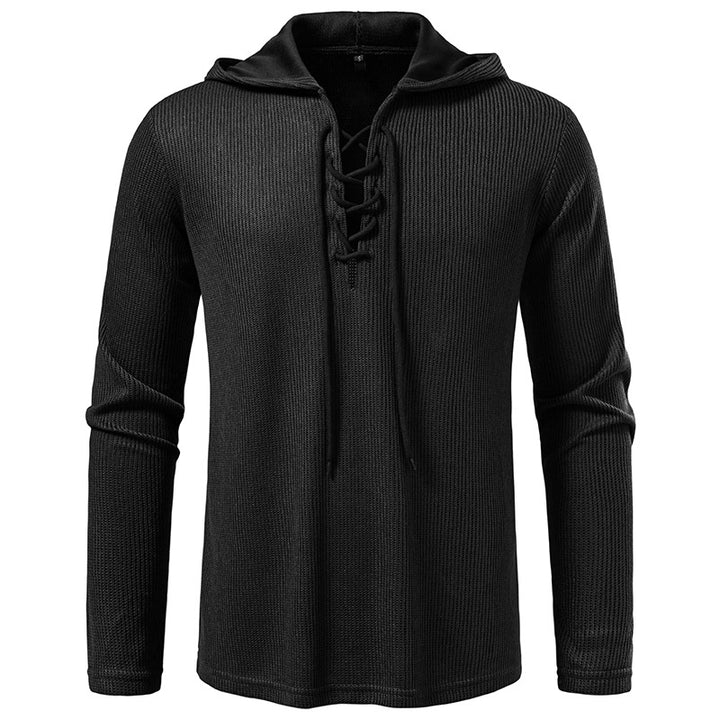 Herrar Hoodie med innovativ snörning och strukturerad design Mirla-Eva Jonsson